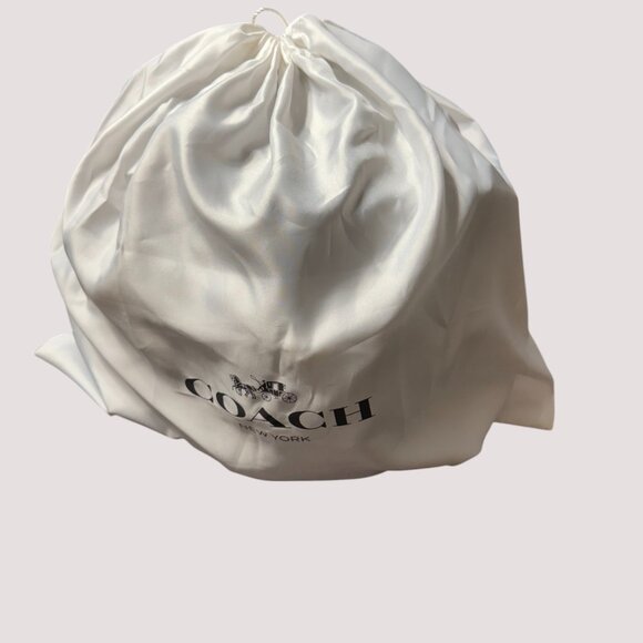 Coach Black Nylon Backpack / Vintage Rose Lining / Purse Protector Bag - Picture 12 of 12